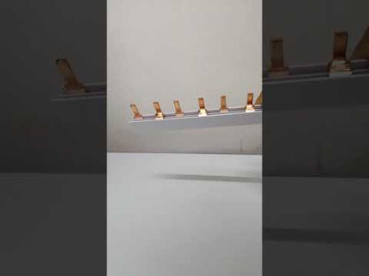 HIMEL Bus Bar 2 Pole 2P  for 2 Pole Miniature Breaker 2-Pole MCB (3 pcs) 6Pins - HBBT2P63A15P(6P)