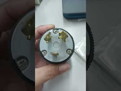 Grippes 30A Twist Lock Plug 2P+E (3P) 250V Grippes (NEMA L6) BL630P, Twistlock Plug 30A 2P+E (3P), Twistlock