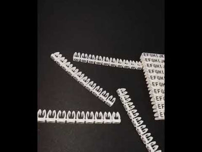 Cable Marker Clip On Type A-Z 4.0-5.5mm White 260PC