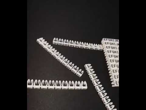 Cable Marker Clip On Type A-Z 4.0-5.5mm White 260PC