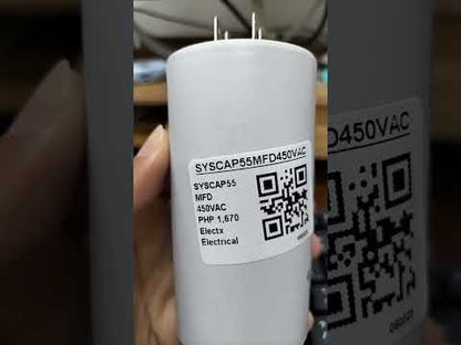 SYSCAP Motor Running Capacitor 55MFD 450V AC, Capacitor 55uF 450V AC