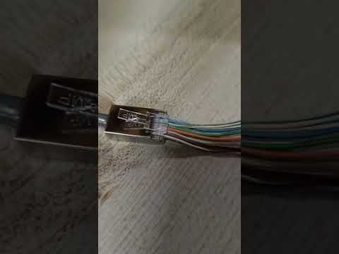 Comscope AMPCAT6 UTP Connector Plug Plastic, Metal Shielded Connector, Plastic Pass Through, Metal Pass Through 1pc RJ45 Connector AMPCAT6 I Electx Electrical Supply