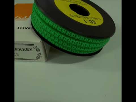 Cable "J" Marker Green 2.6mm to 4.2mm EC-1, 1000pcs 1 Roll   EC-1G(J)