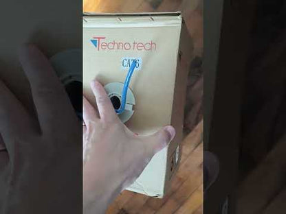 Techno Tech CAT6 LAN Cable Ethernet Cable, Data Cable CAT 6 100 Meters 1 Roll