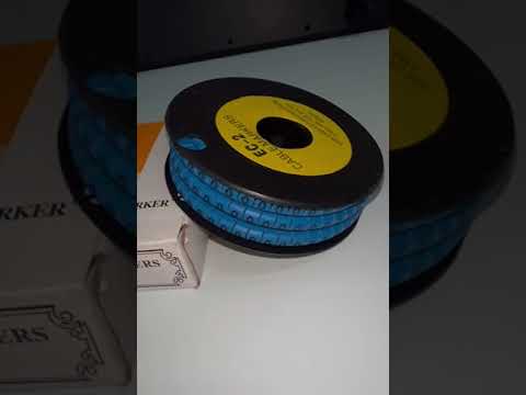 Grippes (O) Cable Marker 3.6mm to 5.2mm Color Blue 1roll 500pcs EC-2B