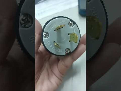 Grippes 20A Twist Lock Plug 2P+E (3P) 250V (NEMA L6) BL620P, Twistlock Plug 20A 2P+E (3P)