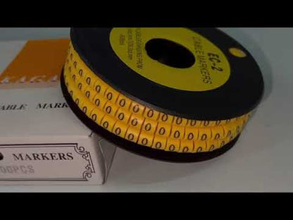 Grippes (0) Cable Marker 3.6mm to 5.2mm Color Yellow 1roll 500pcs) EC-2Y