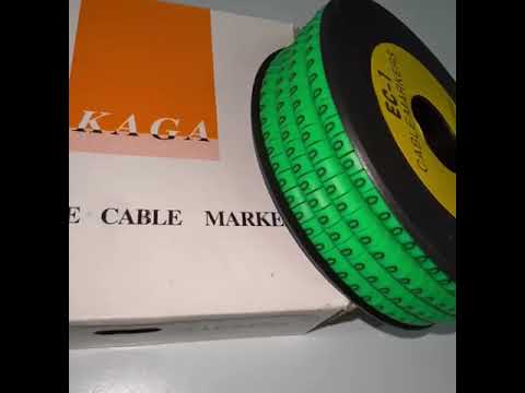 Cable "0" Marker EC-1 Green 2.6mm to 4.2mm 1000pcs 1 Roll   EC-1G(0)