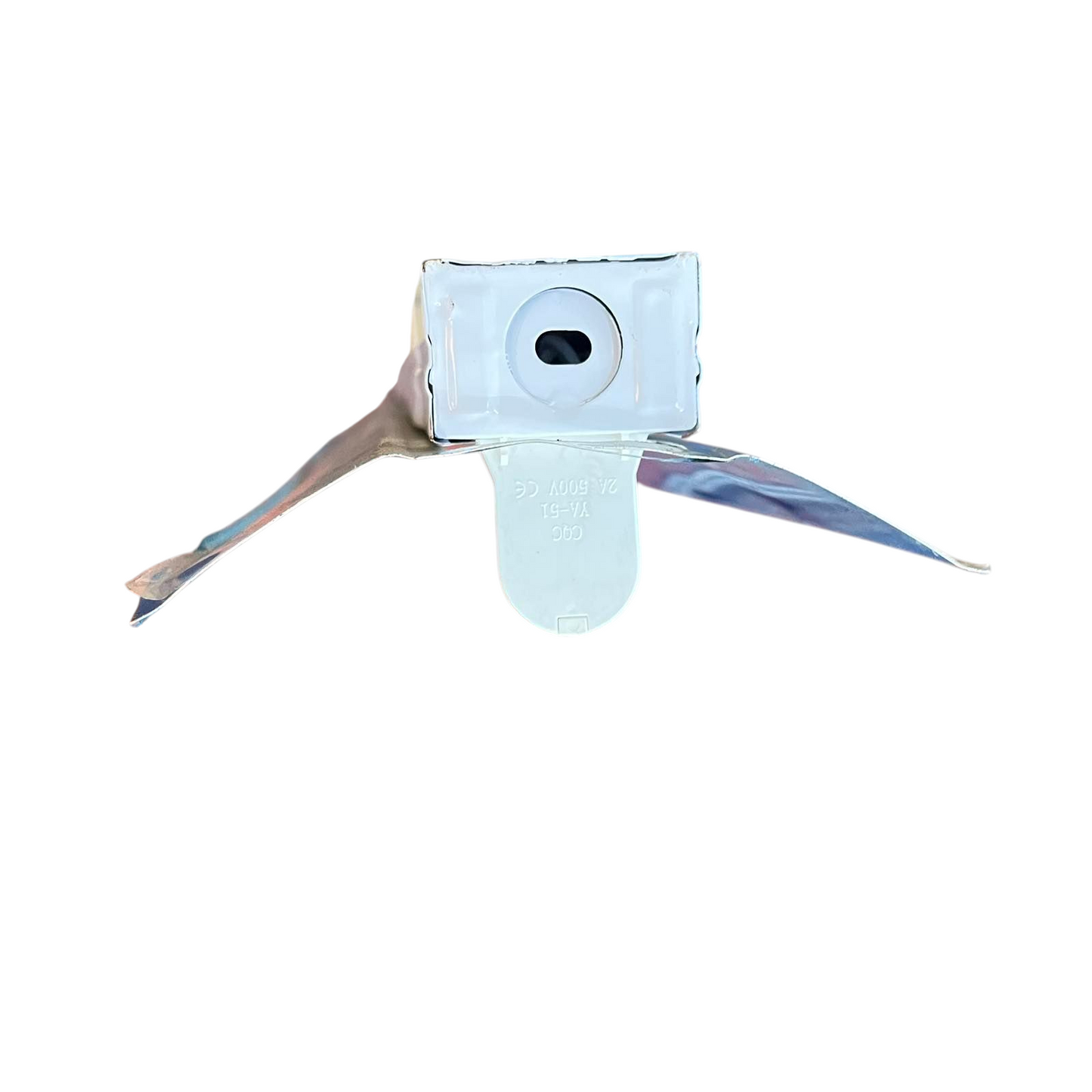 Light Master mounting bracket with white lamp holder and metal wings for industrial LED fluorescent fixture