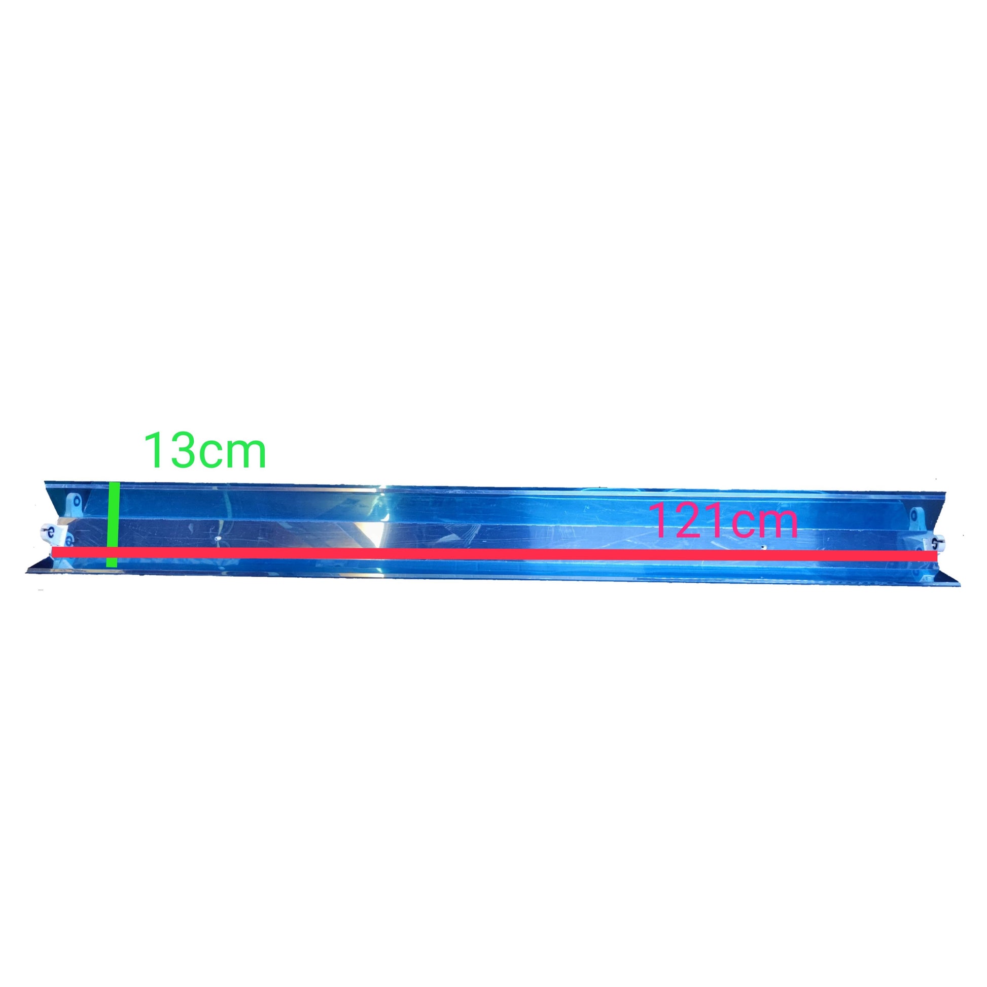 Light Master industrial LED fluorescent fixture metal reflector tray 121cm with mounting holes