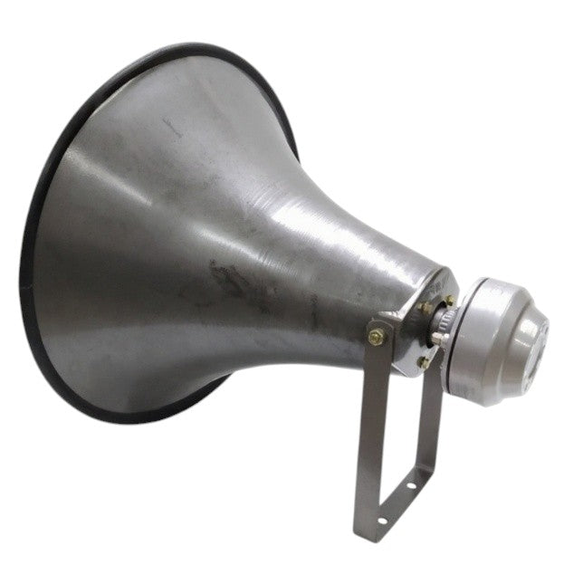 Crown 20 Inch 100W Trumpet Horn silver metal loudspeaker with mounting bracket for outdoor PA use