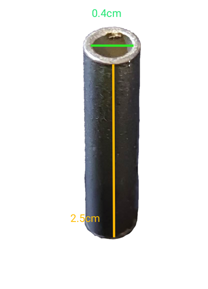 China electrical Butt Connector 2mm - 50mm black insulated ferrule for wire termination 0.4cm ID 2.5cm length