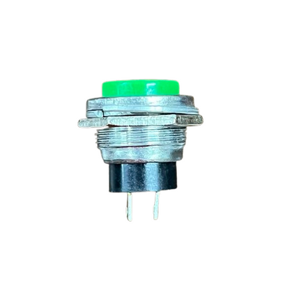 Push button 1A 220V green NO with durable metal housing for reliable operation