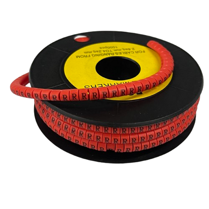 Grippes cable management spool with R Marker Red 2.6mm to 4.2mm 1000pcs red cable markers for wires