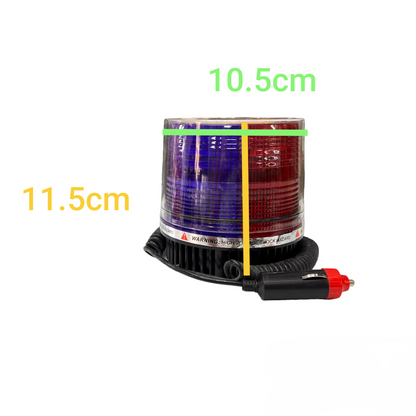 Code Red red blue strobe warning light 12V with a durable design and easy plug-in for safety and visibility