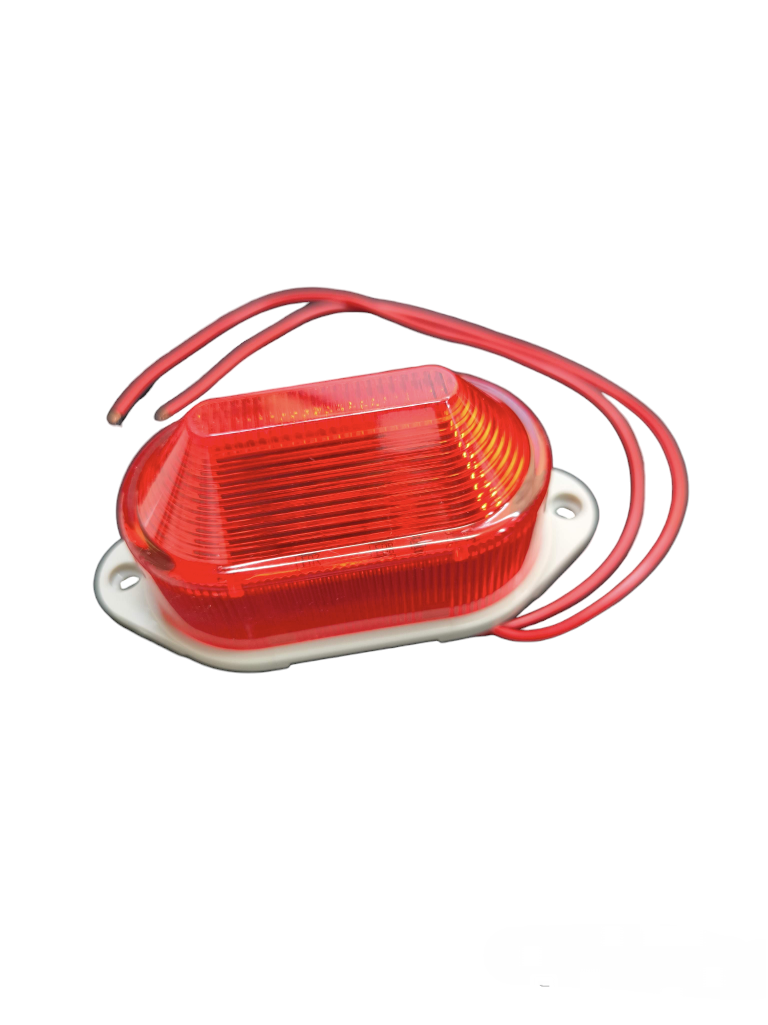 Denko red emergency warning lamp 12 volt with wires for work and safety lighting