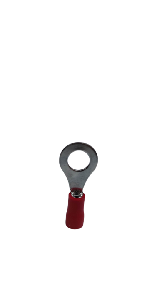 Red insulated ring terminal lugs designed for secure electrical connections and easy installation