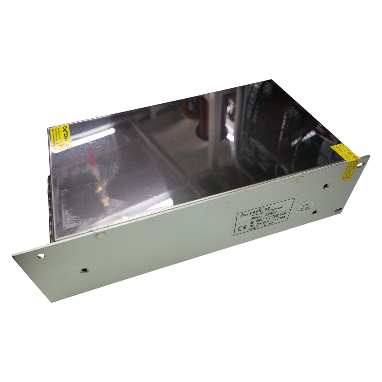 ZwitseRise Regulated Power Supply 24V 30A with a durable metal casing for reliable electrical performance