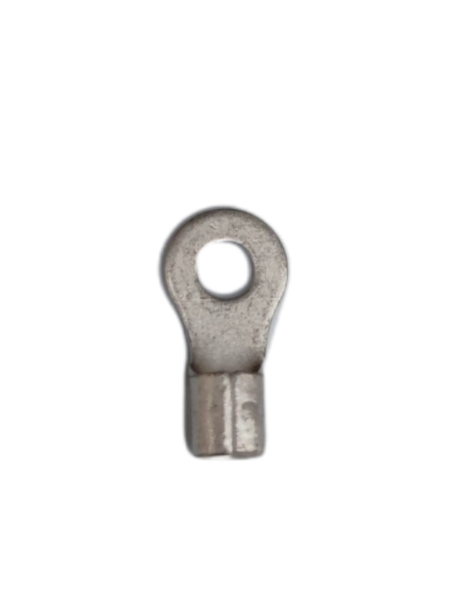 Metal ring type terminal lugs without insulation for reliable electrical connections