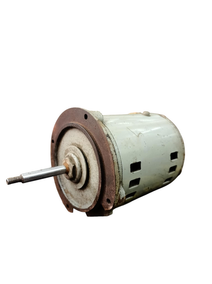 National brand RMP REFURBISHED Motor with metal casing and exposed shaft for electrical circuitry use