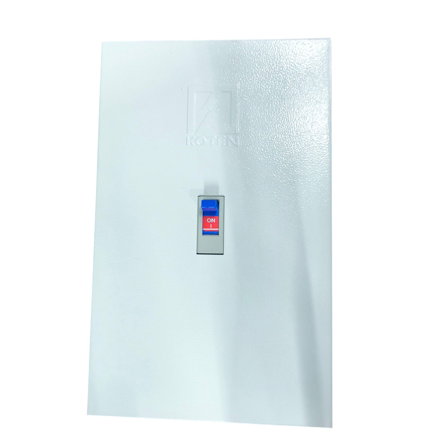 Koten 150A industrial circuit breaker in a white panel with an ON switch