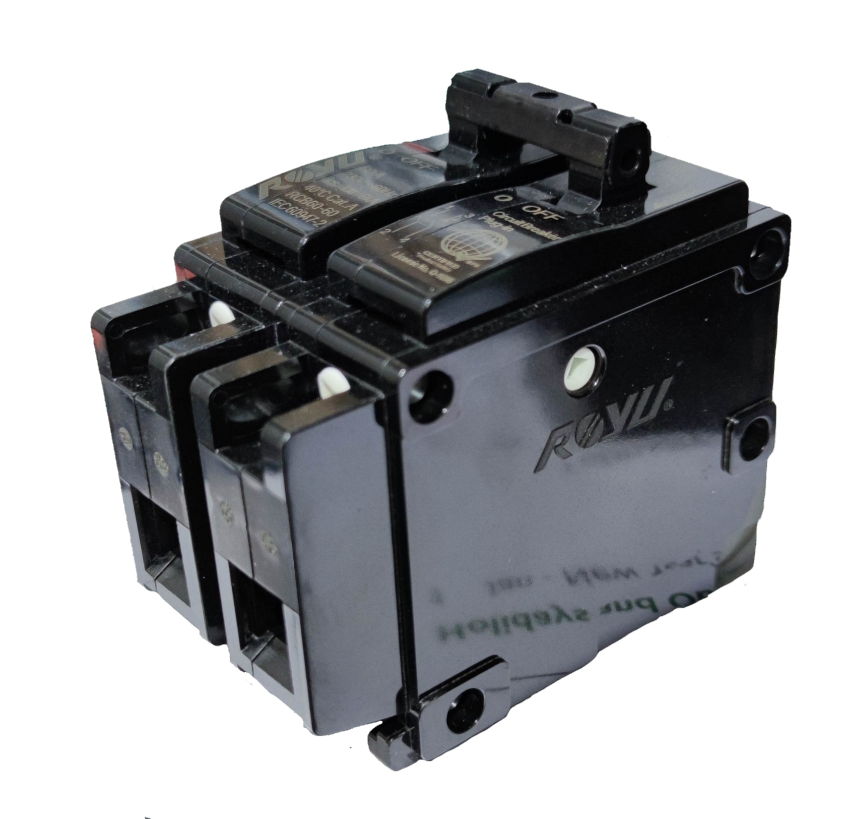 Royu 20A Circuit Breaker 2pole Plug In electrical component for circuit protection