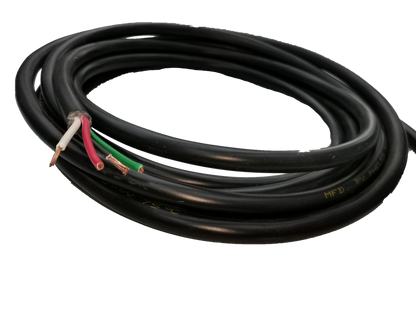 Phelps Dodge 4 core royal cord 5.5mm black electrical wire with exposed colored leads
