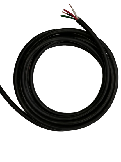 Phelps Dodge 4 core royal cord 5.5mm black electrical wire with exposed colored 