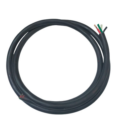 Phelps Dodge 4 core royal cord 5.5mm black electrical wire with exposed colored cores