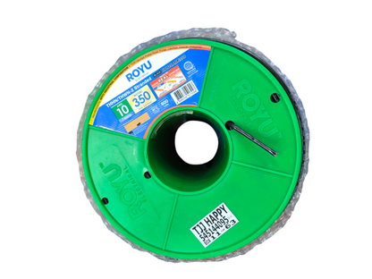 Royu 5.5mm Stranded Wire AWG 10/7 Pre Cut THHN/THWN (80 Meters) Black