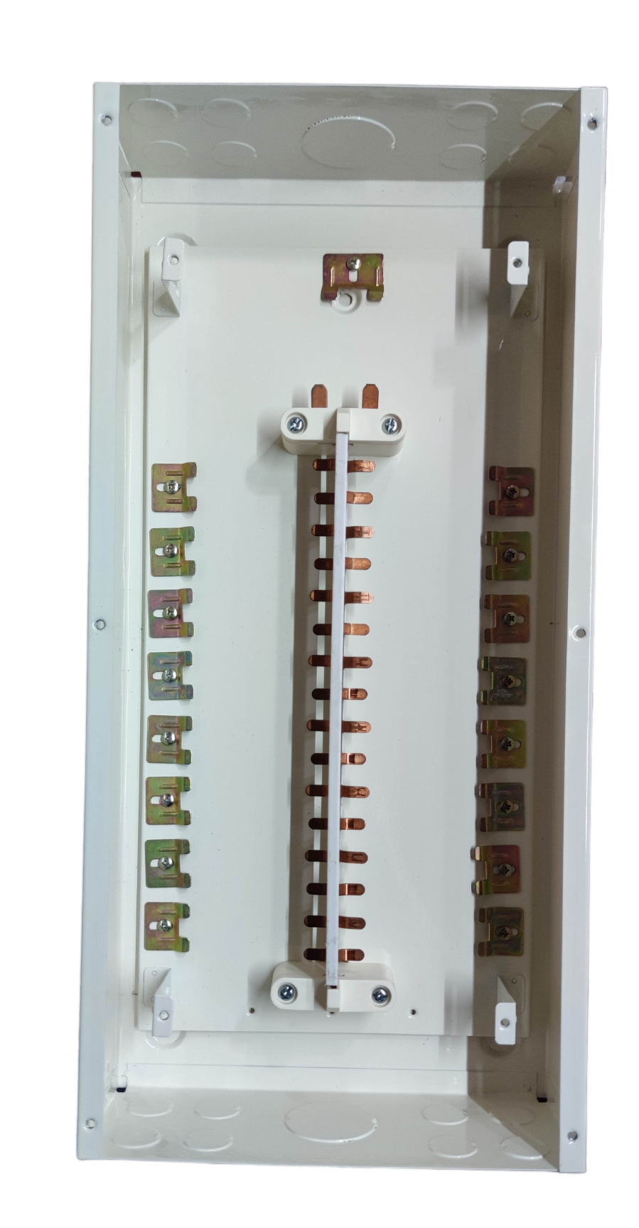 Royu & Koten 125A panel board 2 pole electrical circuitry with metal frame and copper connectors