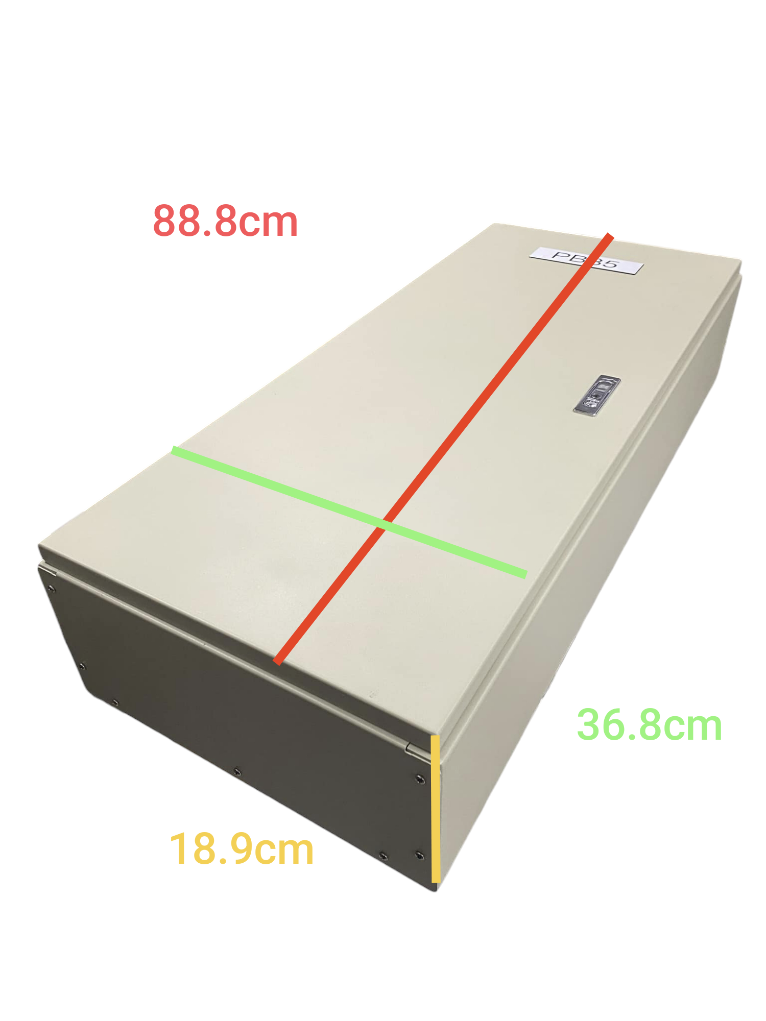 Royu 18 Branches Panel Board Only For Miniature electrical panel board with dimensions 88.8cm by 36.8cm by 18.9cm