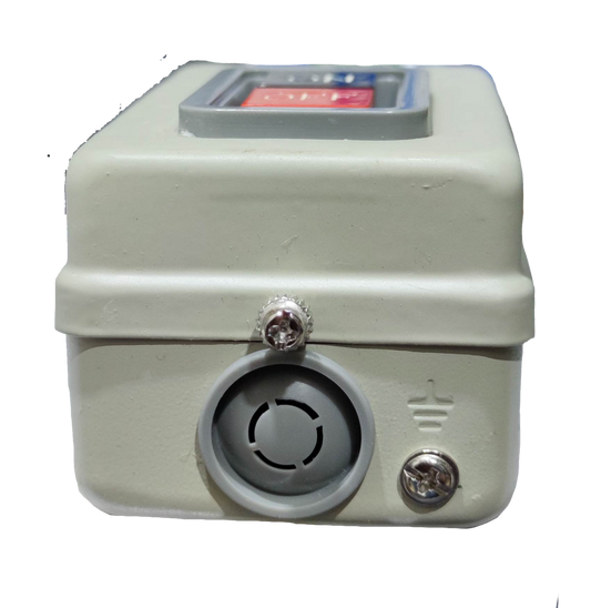 Royu Push Button Switch 15A 250V 3 Pole in beige plastic casing with secure screws