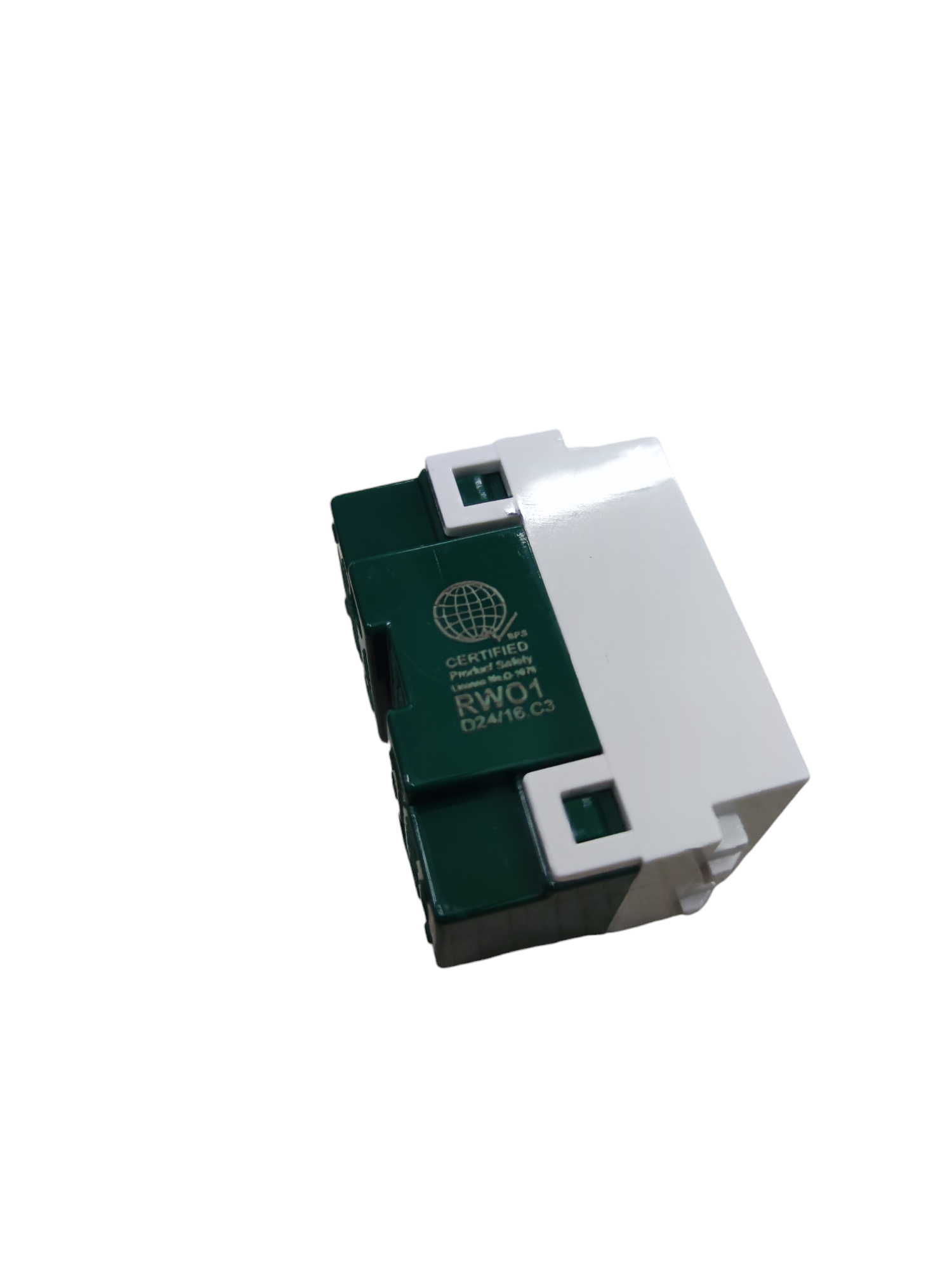 Royu universal outlet 15A 220V white and green compact electrical power socket