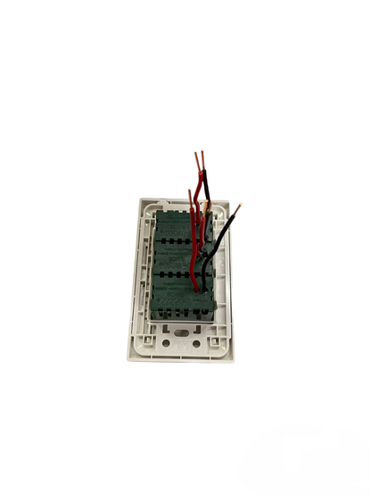 Royu USB Outlet with Plate Cover wall charger showing wiring and mounting frame