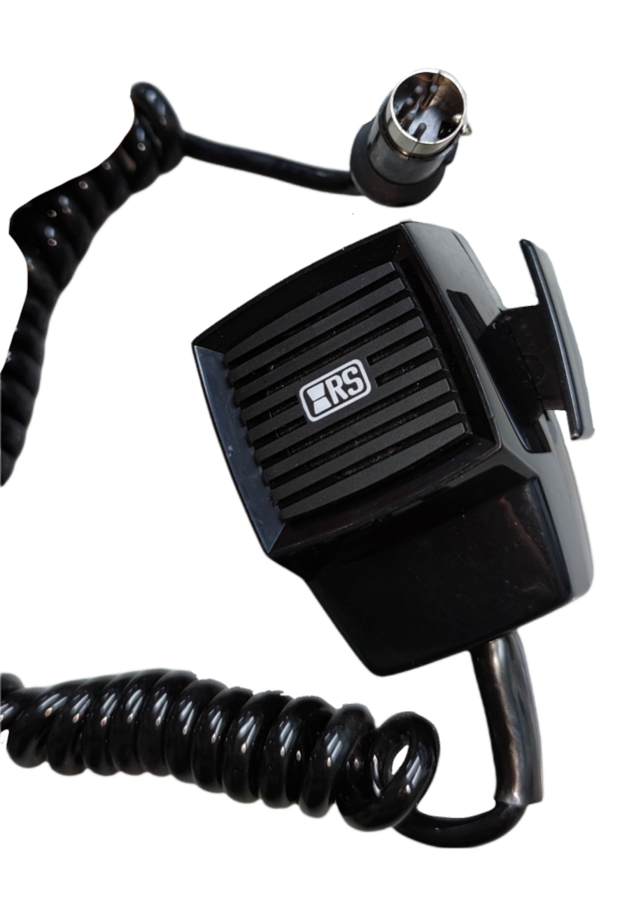 5 pin push to talk microphone with coiled cable for clear communication and easy access