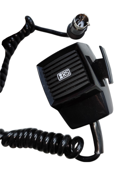 5 pin push to talk microphone with coiled cable for clear communication and easy access
