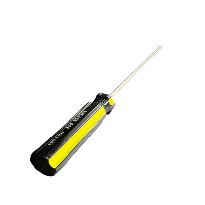 Rubicon 250mm slotted screwdriver with yellow and black handle for precise manual work