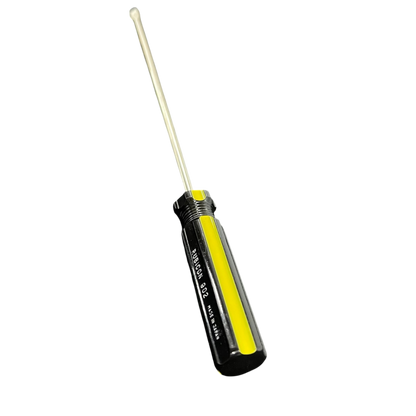 Rubicon 250mm slotted screwdriver with black and yellow ergonomic handle for precise hand tool use