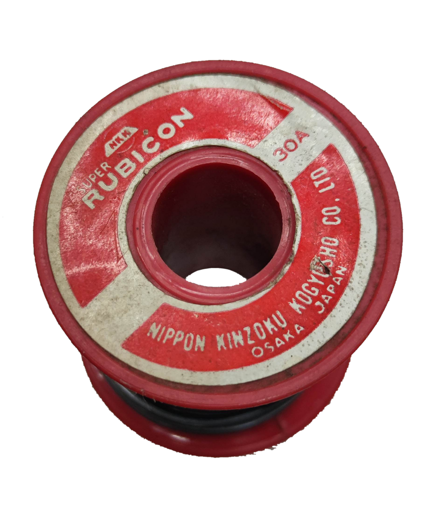 Rubicon 30A Fuse Link in Red with Durable Construction for Electrical Applications