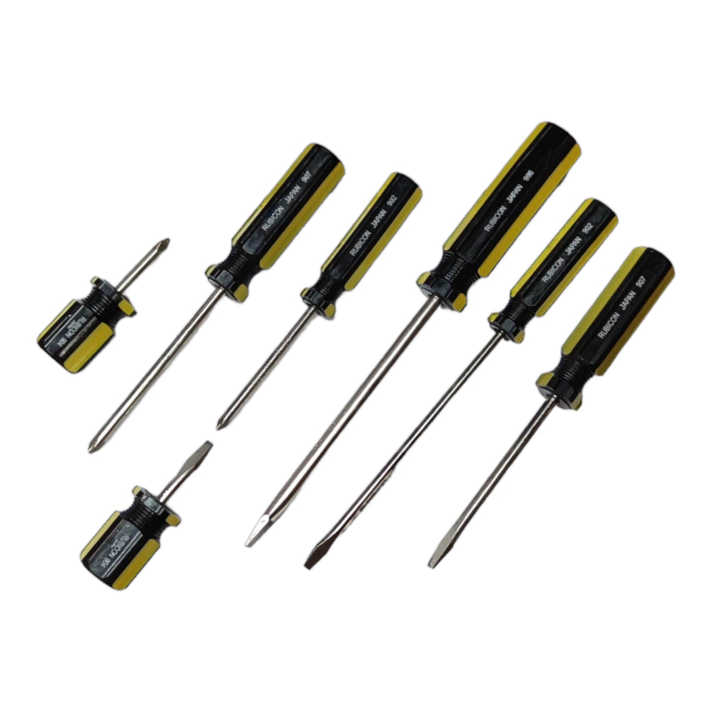 Rubicon 7pcs Screw Driver Set with ergonomic handles for precision and comfort in various tasks