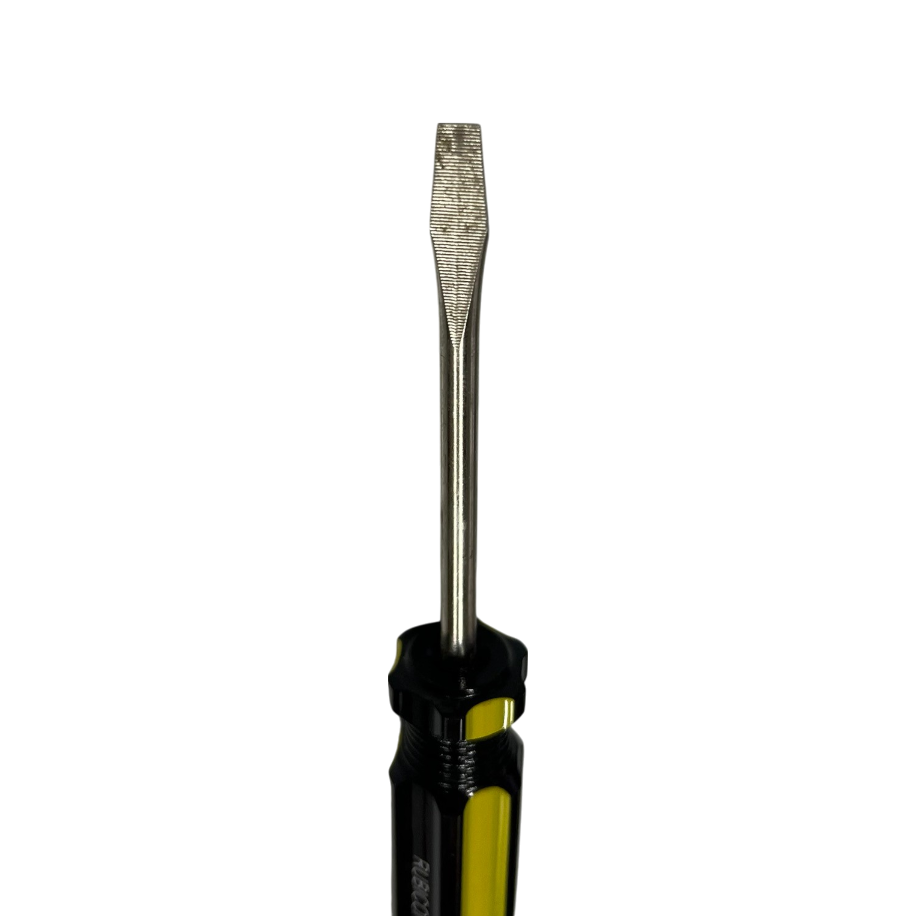 Rubicon Flat Head Screw Driver 902 75mm with black and yellow handle for precise fastening