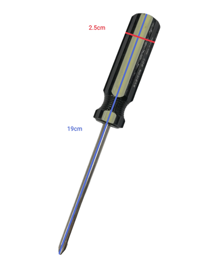Rubicon Philip Screw Driver 907 100mm with black handle and metal shaft for precision tasks