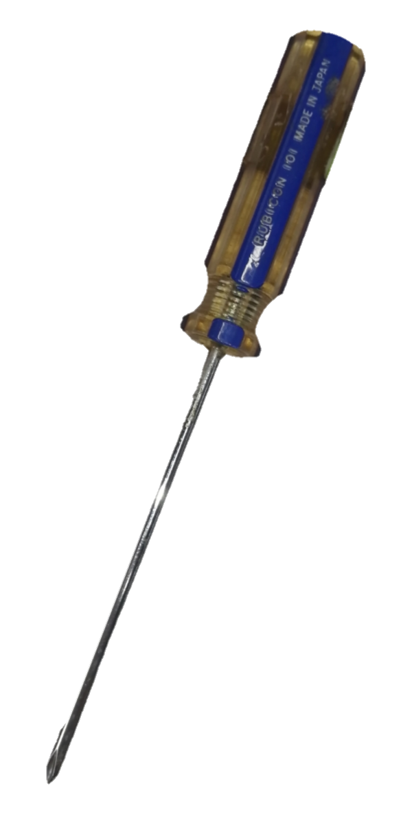 Screw Driver Made in Japan Rubicon with a yellow handle and a durable metal shaft for precision tasks