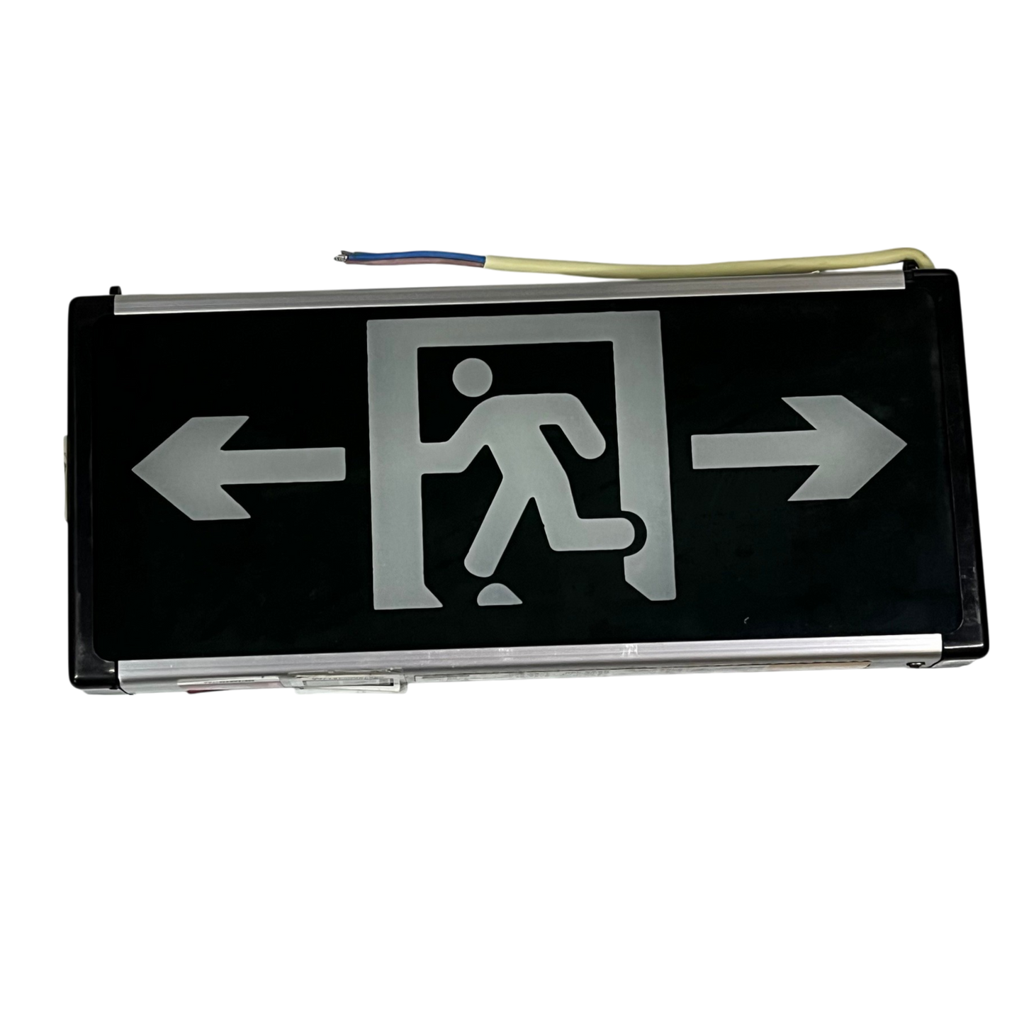 Running Man Left and Right Green 3W 220V work and safety light with directional arrows