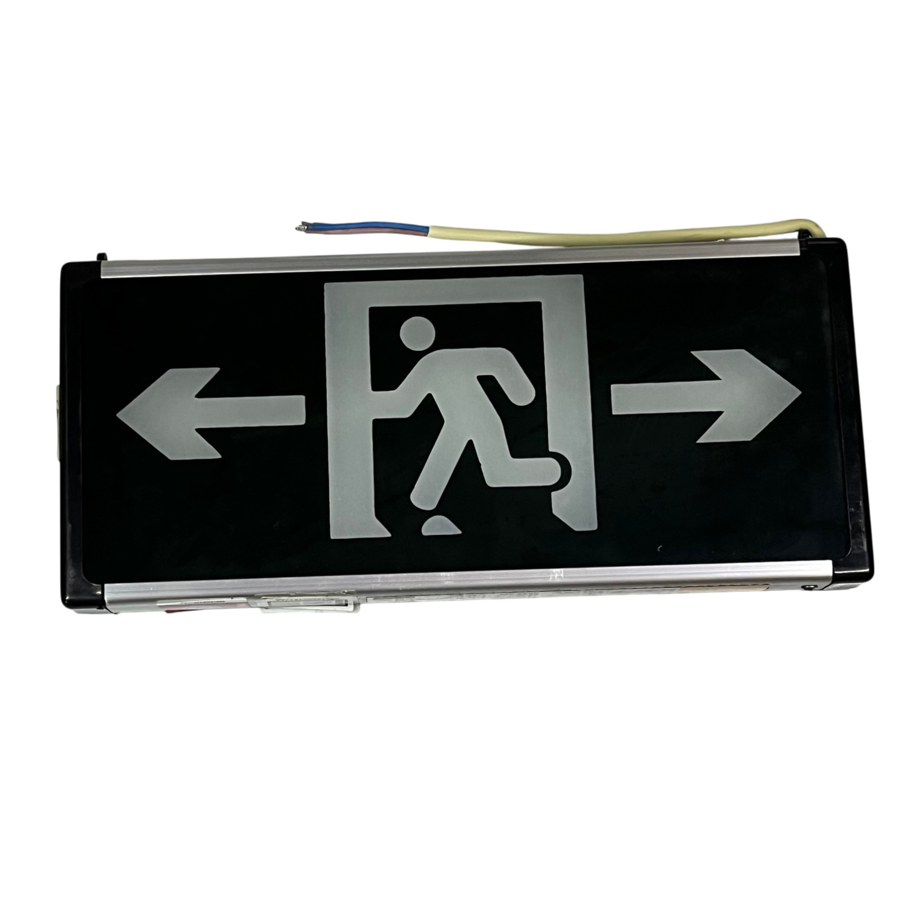 Running Man Left and Right Green 3W 220V work and safety light with directional arrows