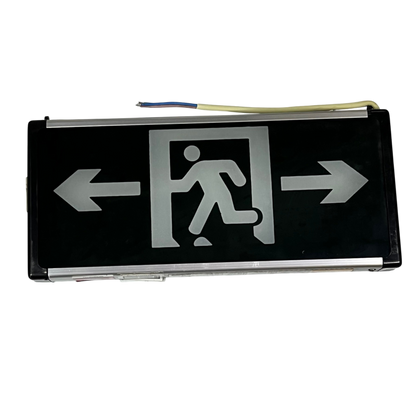 Running Man Left and Right Green 3W 220V work and safety light with directional arrows