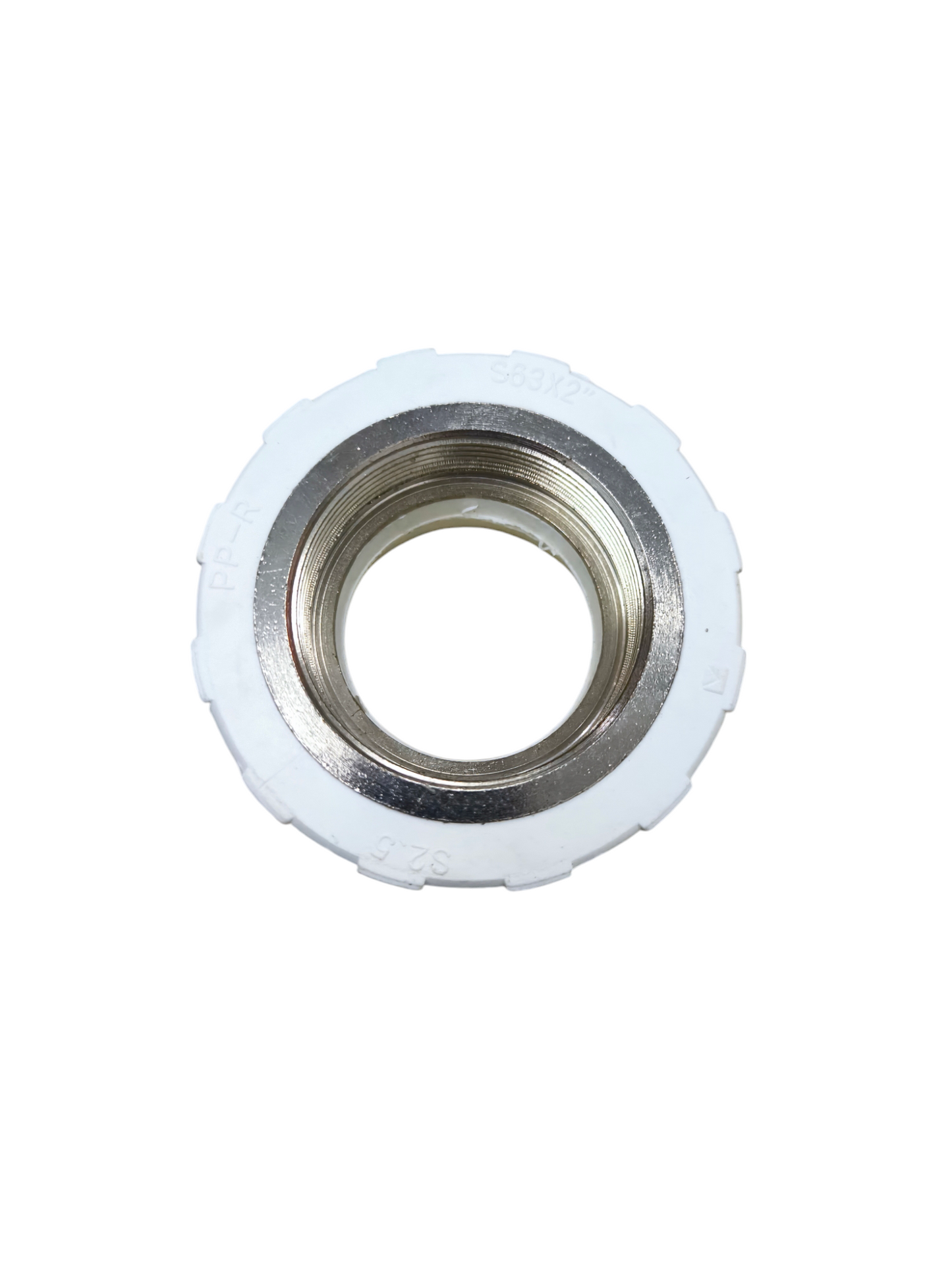 ERA S2.5 Female Thread to PPR pipe fitting accessory with metal and white plastic components