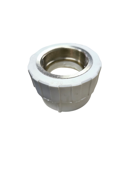 ERA S2.5 Female Thread to PPR pipe fitting with metal thread and white plastic body