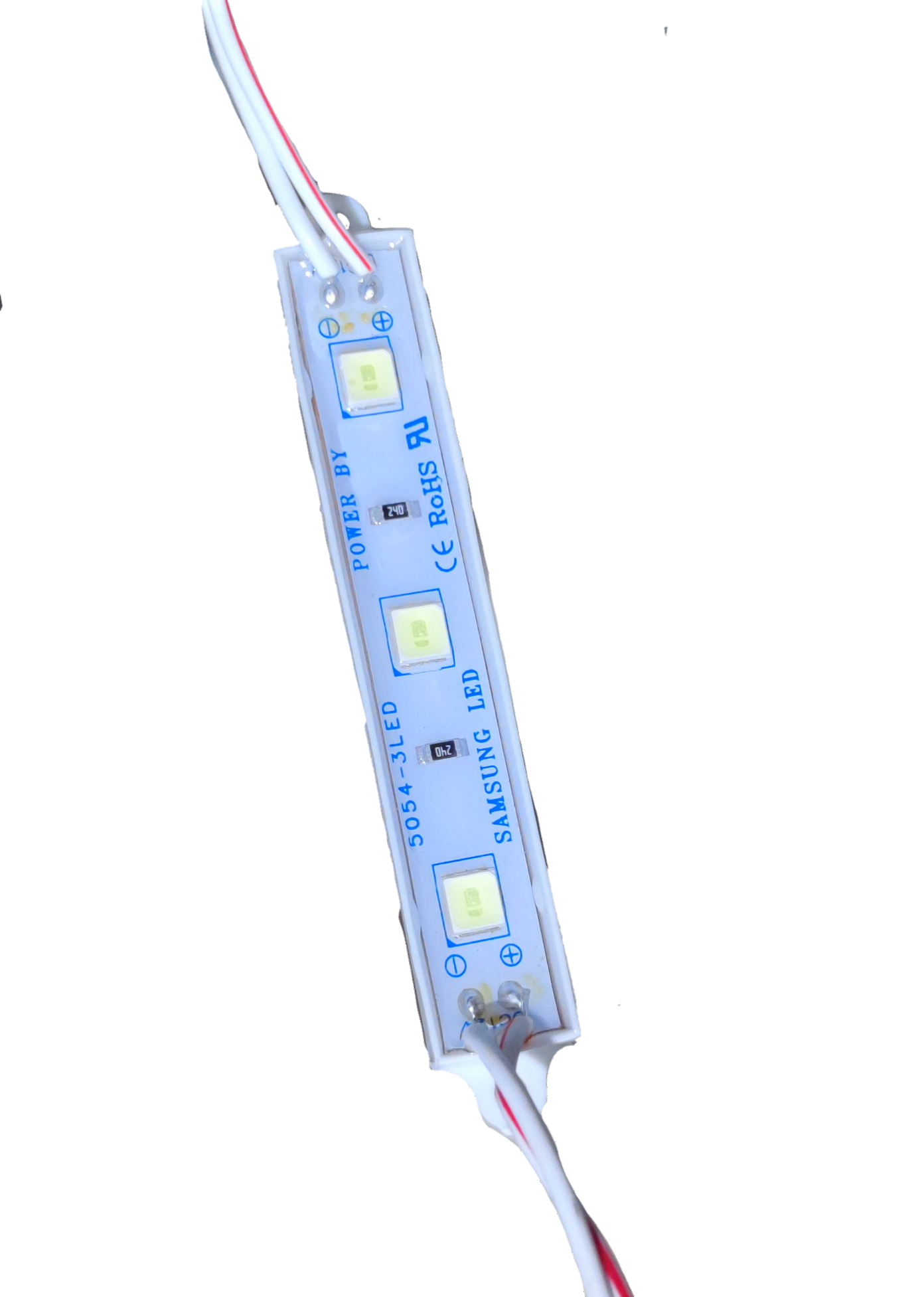 12V LED module daylight 6500K with three LED chips and white wiring from China